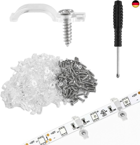 100 stk led - strip, halterung