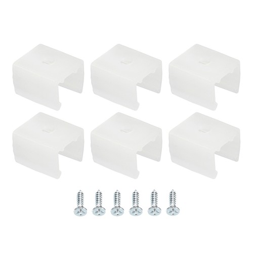 50stk led neon montage clips - neon,