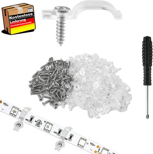 Led streifen befestigung clips - led-streifen,